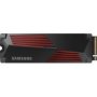 Samsung 990 Pro 1TB M.2 2280 Pcie Nvme SSD Black Red - With Heatsink