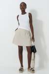 Frayed Hem Skort - 16 Stone