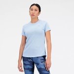 New Balance Women's Impact Run Short Sleeve- Blue Haze Heather - Large