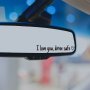 I Love You Drive Safe Mirror Decal Mirror Car Decals For Women And Men Vinyl Decal