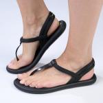 Gia Slingback Thong Sandals -black - 8