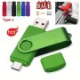 2-IN-1 USB 2.0 & Type-c Thumb Drive 128GB Flash Memory Stick For PC And Laptop Photo Storage