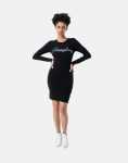 Sissy Boy Knitted Bling Logo Dress Black - XL Black