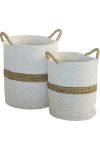 Basket Round Stripe - Large