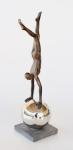 Figurine On Silver Ball – 51X13X13CM