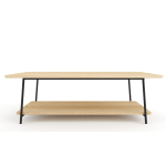 Leah Steel Pipe Coffee Table - Ash