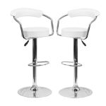 Set Of 2 Modern And Comfortable Bar Stools