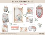 Cot Duvet Bedding Ellie Floral Rosarium Big Print Set