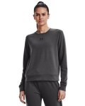 Women's Ua Rival Terry Crew - Jet Gray Md