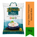 Kings Select Premium Basmati Rice 5KG Aromatic Long Grain Rice Perfect For Jollof-style Rice Pilaf & Creamy Risotto South Africa