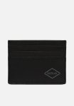 Sheep Plain Leather Card Holder - Black