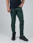 Wax Leather Coated Slim Fit Denim - Army - 38 / Army Green