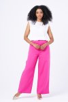 Straight Leg Trouser - 40 Pink