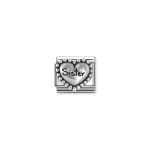 Composable Sister Heart With Dots Ox Symbol 925SS