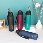 1PC 750ML Leakproof Portable PC Sports Water Bottle With Straw Suitable For Valentine's Day Labor Day Teachers' Day And Water-sp