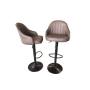 Leather Modern Bar Stools With Adjustable Height 5 Chairs