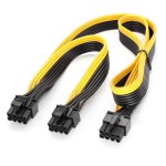 8PIN Male To Dual 8PIN 6+2 Male Cable Pci-e Video Card Power Cable