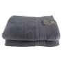 Big And Soft Luxury 600GSM 100% Cotton Bath Towel Pack Of 2 - Dark Grey