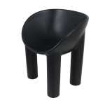 Roly Polypropylene Dining Chair Black White - Black