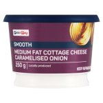 Pnp Caramelised Onion Medium Fat Cottage Cheese 250G
