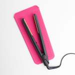 Silicone Travel Pouch And Heat Mat For Hair Styling Tools - Pink
