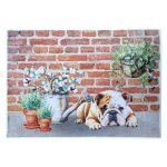 Deco Print Paper English Bull With Plants A3