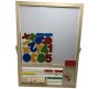 Generic 2 In 1 Educational Magnetic Alphabetic Wooden Blackboard Alphabets & Language Brown