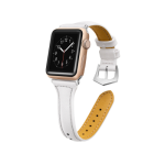 Kd T Shape Leather Strap For 38 40MM Apple Watch S m l White
