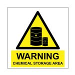 Warning Chemical Storage Safety Sign WCS01