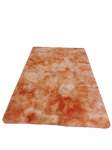 Smte Code:fluffy Carpet-shaggy &foldable Rug Orange Mix