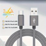 Fast Charger Type C Cable USB Data Cord For Samsung Redmi Xiaomi Oneplus IPHONE15 Mobile Phone Charging Cable