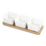 Bowls Square+bamboo Tray 3PC