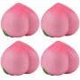 Peach Squishy Toys Slow Rising Fruit Squeeze Stress Ball Relief Toy 4PCS