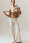 Fine-knit Trousers - Light Beige Marl