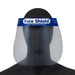 Face Shield With Banded Style Brow Guard Anti-fog Visor With Peel Off