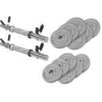 Cast Iron Dumbbell Set 27.5KG - Springlock Collars