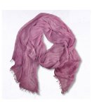 Overdyed Raw-edge Scarf - Lavender Free
