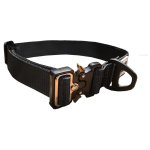 Delta War Dog Small Black Soft Tactical Dog Collar Waggs Pet Shop