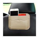 Povtii Car Seat Side Pocket Organizer Pu Leather Cell Phone Sunglasses Storage Pocket MINI Seat Gap Filler Pouch For Auto Seat D