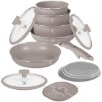 Berlinger Haus Taupe Collection 12 Piece Titan Non-stick Cookware Set BH8251