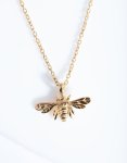 Goldair Gold Plated Sterling Silver Bee Necklace