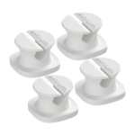 Astrum CO060 MINI Cable Organizer Clips White 4-PACK A71006-W