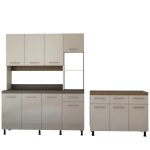 2 Piece Kitchen Set – Cappuccino + White