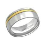 C284-C29067 - Men's Stainless Steel Band Ring - Size 9