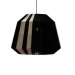 Short Bell Rope Pendant Light Black