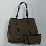 Neoprene Tote Bag Medium - Antique Gold