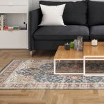 Silkwhisper Printed Carpet Ruby Meadow - Large 200 X 300CM