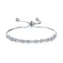 Charming Teardrop And Round Cubic Zircon Simulated Diamond Tennis Bracelet