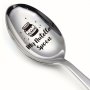 1PC My Nutella Spoon Funny Stainless Steel Engraved Spoon Long Handle Coffee Tea Spoon Dessert Ice Cream Spoon For Nutella Lover Teens Women Men