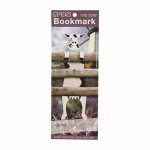 Leather Bookmark - Black&white Cow